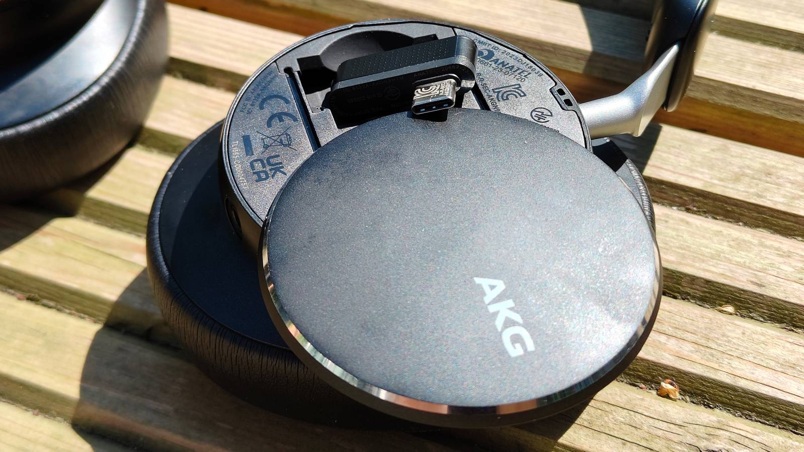 The AKG N9 on a wooden floor.
