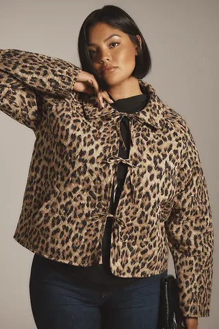 Let Me Be Leopard Quilted Jacket