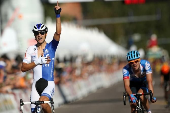 One arm salute for Kiel Reijnen (UnitedHealthcare)