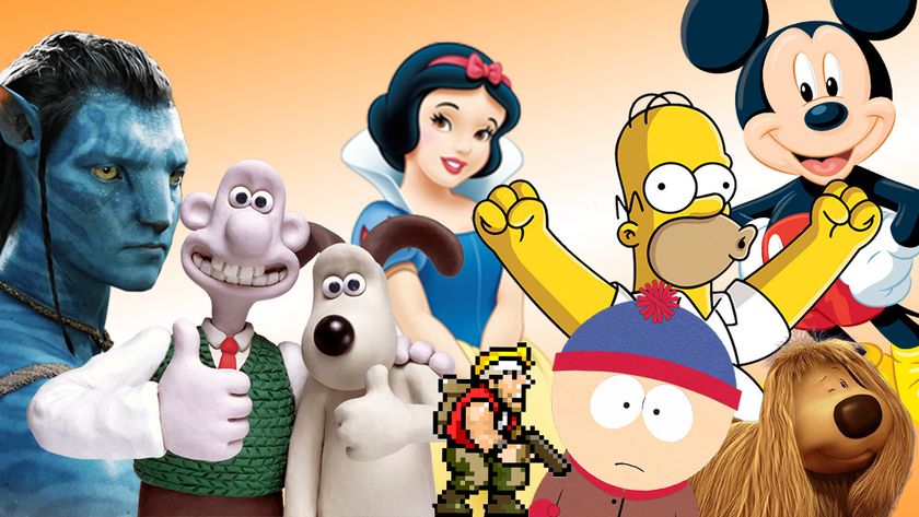 An image showing styles of animation with Avatar, Mickey Mouse, Snow White, Wallace and Gromit, South Park, Metal Slug, The Simpsons, South Park and the Magic Roundabout