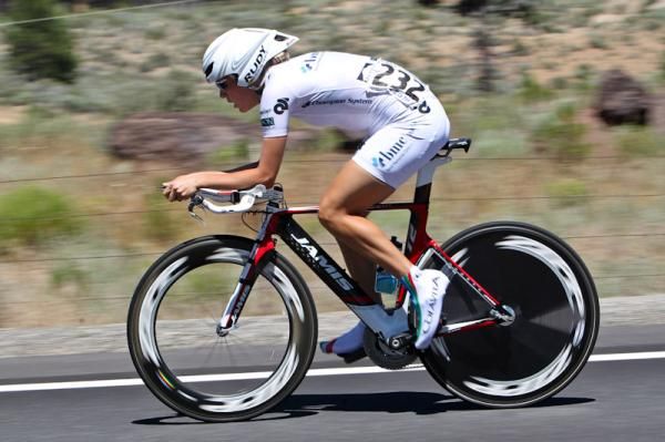 Rushlee Buchanon (Colavita-Baci) had a good TT and held onto the best young rider jersey.