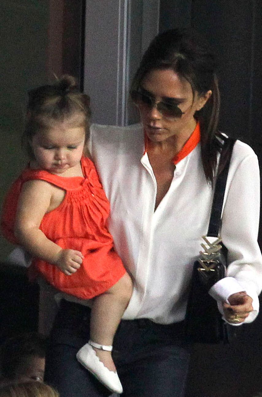 Victoria and Harper Beckham