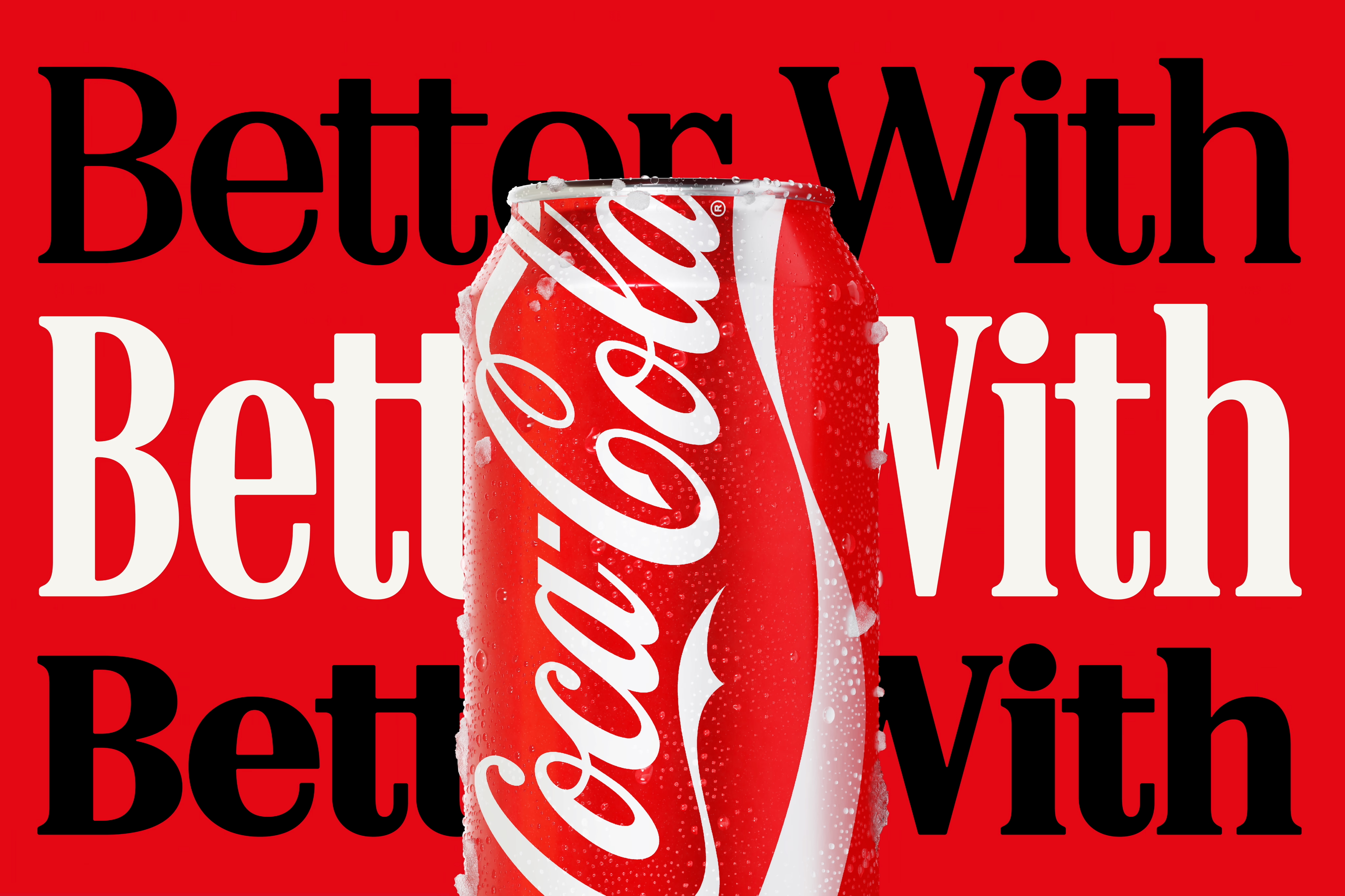 'Better With' Coca-Cola font