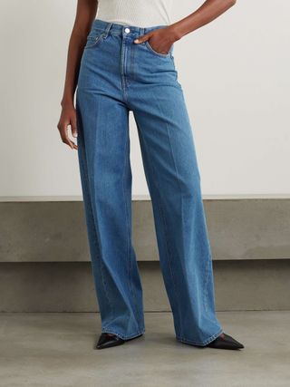 High-Rise Wide-Leg Organic Jeans