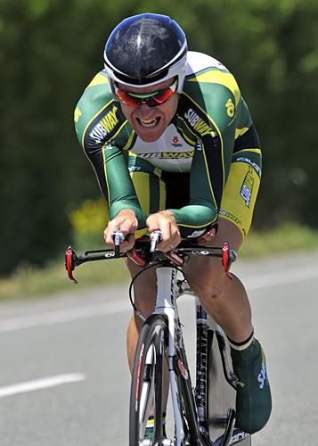Gordon McCauley rides to a third national time trial crown.