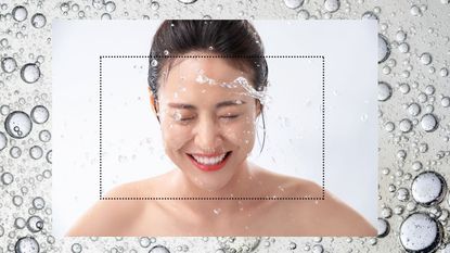 how to wash your face woman facial cleansing