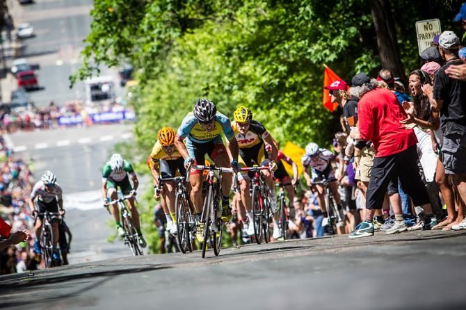 Travis McCabe (SmartStop) fighting to stay in front to take the win