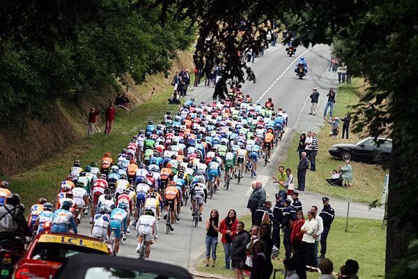 The peloton wasn't in a real hurry to get back to the breakaway.
