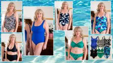 Julie Player wearing swimwear for large busts