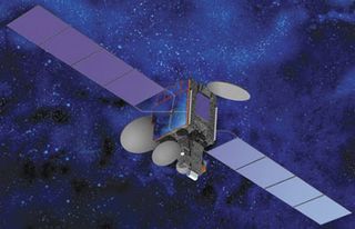 An artist's illustration of the Agila-2 communications satellite launched for the Philippines on Aug. 19, 1997.