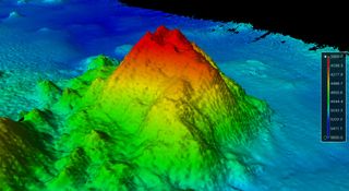 newly discovered Pacific Ocean seamount.