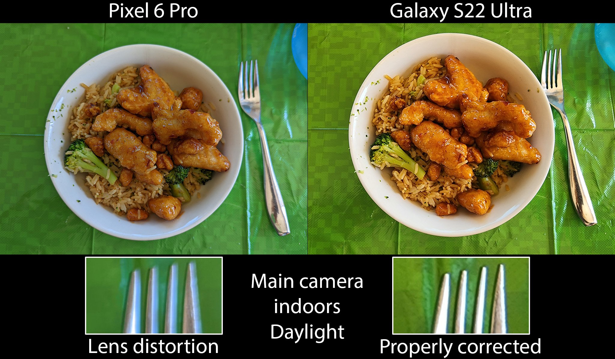 Galaxy S22 Ultra Vs Pixel 6 Pro Lens Distortion Compare