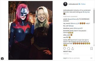 Batwoman Supergirl Ruby Rose Melissa Benoist Screengrab via Instagram