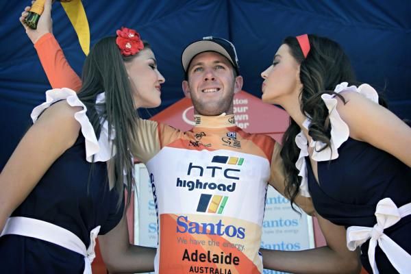 Matt Goss (HTC-Highroad) retook the race leader's ochre jersey