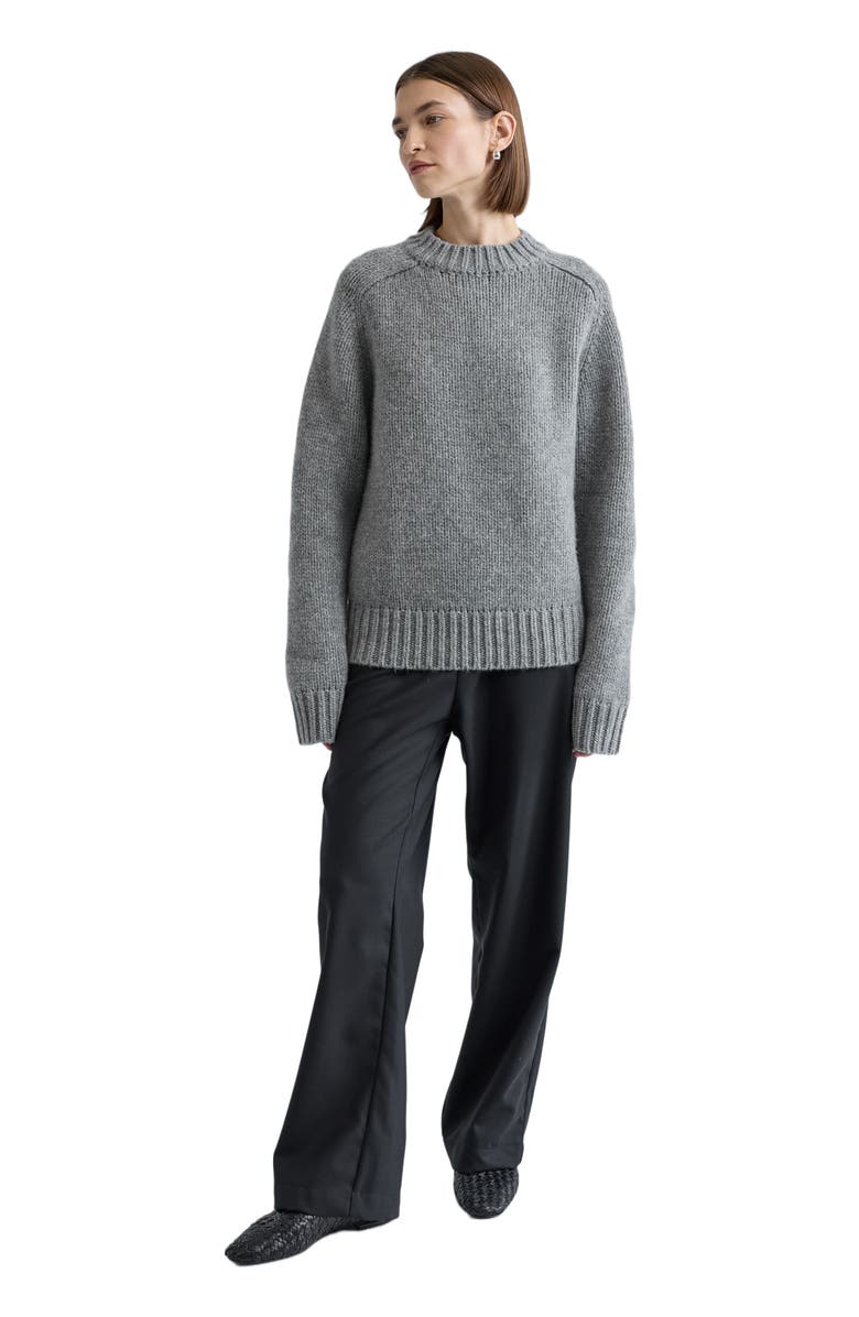 Almina Concept Knit Wool Crewneck Sweater