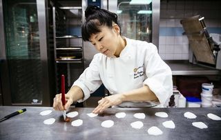 Cherish Finden was executive pastry chef at the Langham Hotel