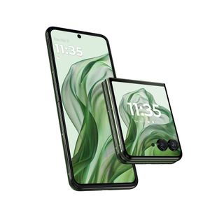 The Motorola Razr Plus 2024 in Spring Green