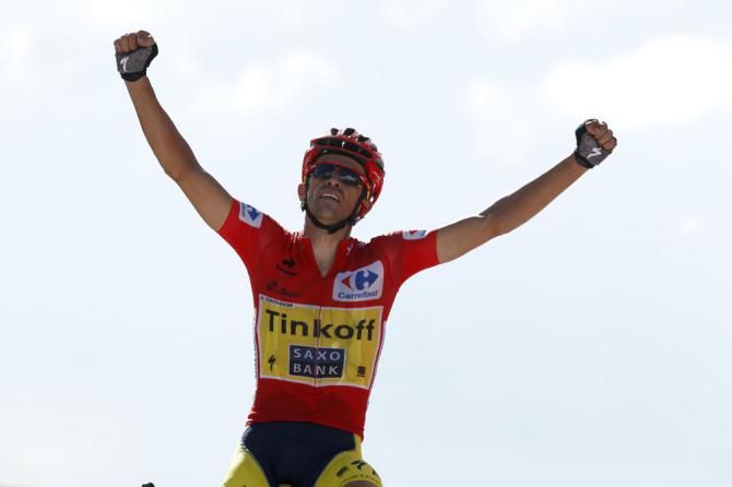 Alberto Contador (Tinkoff - Saxo) wins stage 20 at the Vuelta