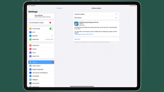 iPad Rapid Security Response in iPadOS 16.4