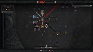 Diablo 4 Druid Skill tree with spare respec Skill Points to use