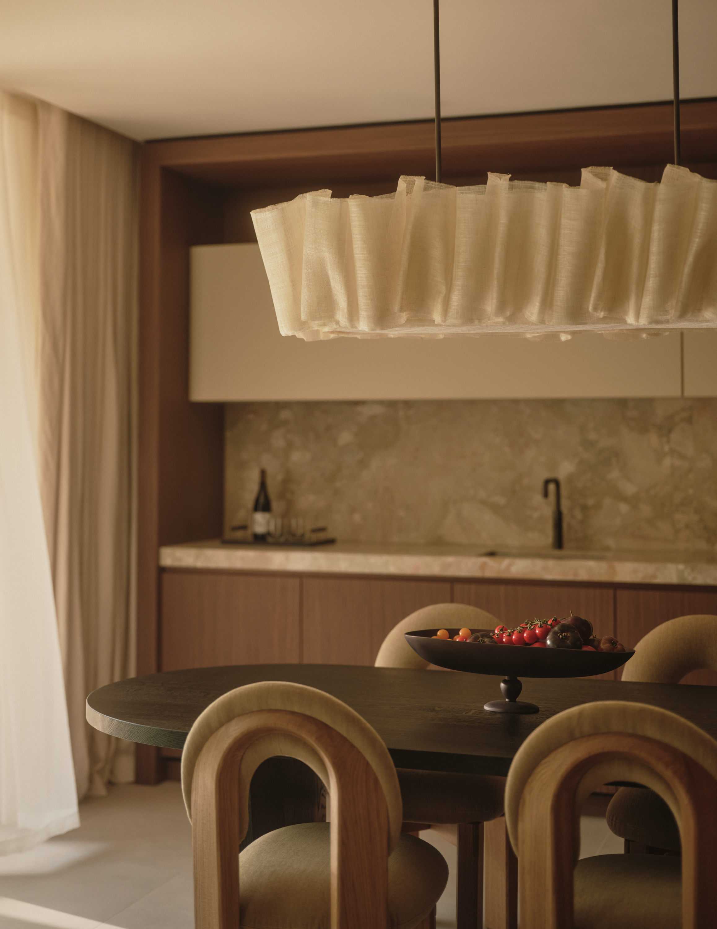Brown-toned sophisticated interiors at Vabel Townhouse
