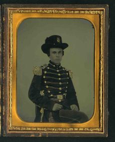 An old photo of an unidentified soldier.