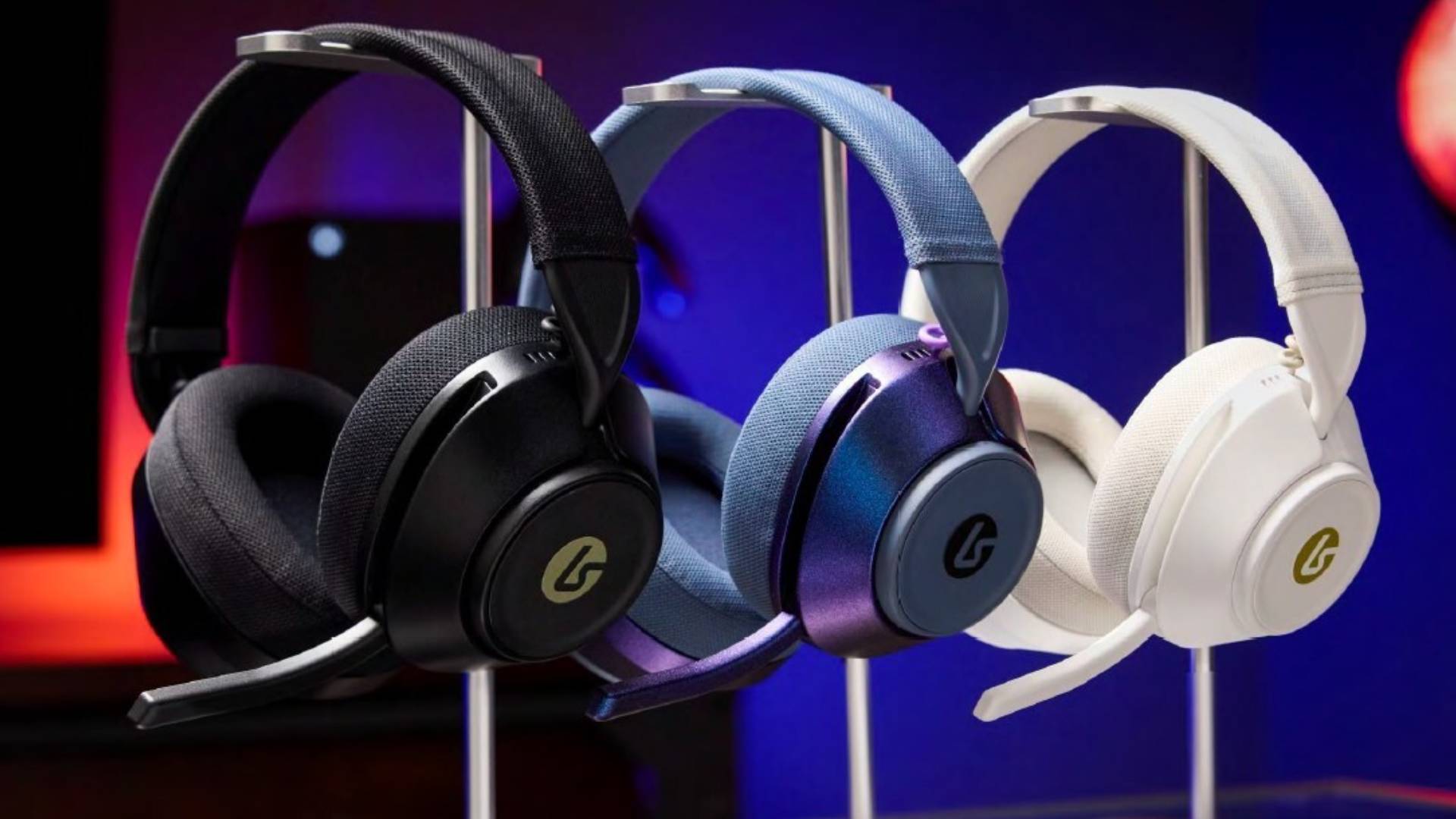 Official marketing image of the LucidSound LS500 wireless gaming headsets.