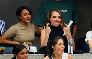 Cara Delevingne and Ariana DeBose at the U.S. Open