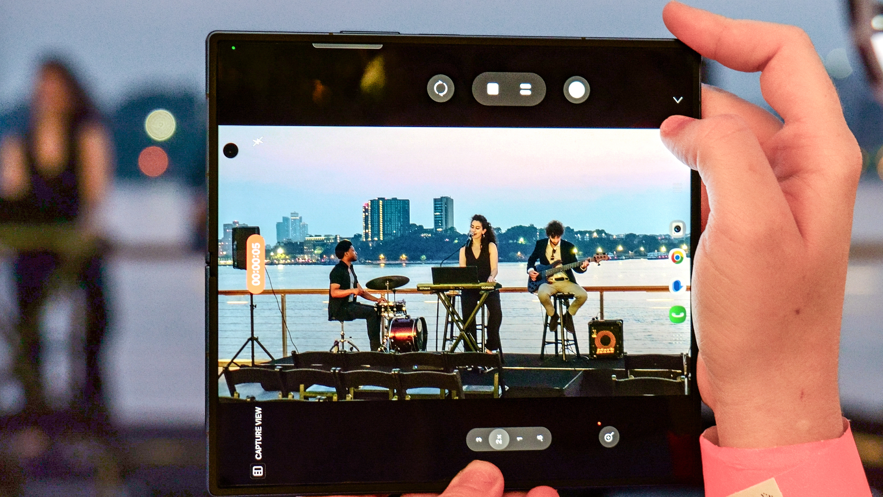 Galaxy Z Fold 7 used to take a photo.