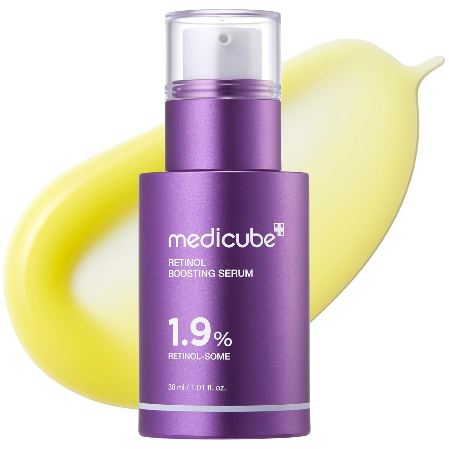 Medicube Retinol Boosting Serum | Intensive Firming, Hydration &amp;amp; Plumping Care With Retinol, Peptides &amp;amp; Vitamins | Pore-Refining, Smooth Radiant Skin | Korean Skincare, 1.01 Fl. Oz