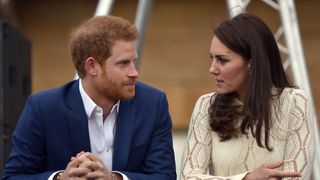 Prince Harry and Princess Kate host a tea party at Buckingham Palace