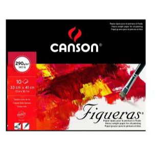 A pad of Canson oil paint paper