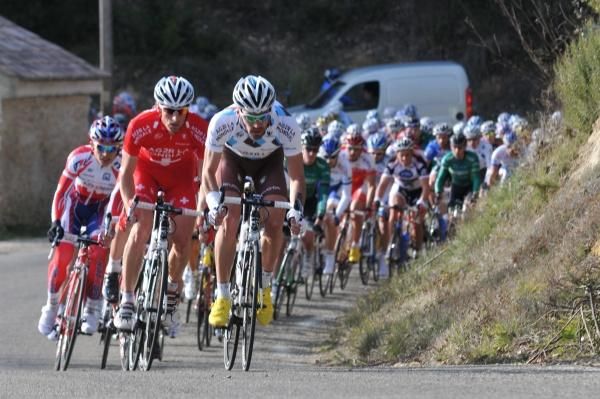 Christophe Riblon (AG2R La Mondiale) pushes the pace