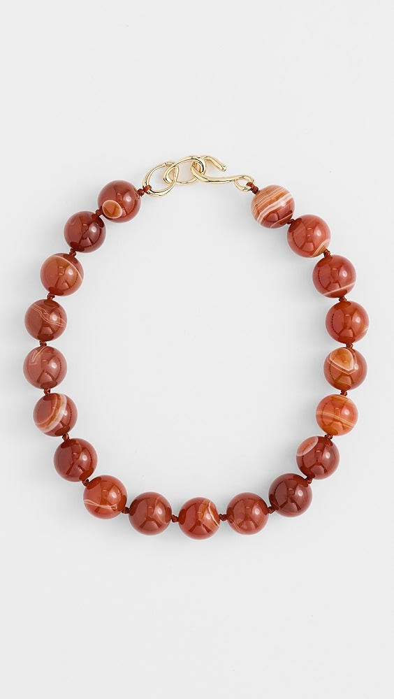 Madewell Oversized Stone Bead Choker Necklace