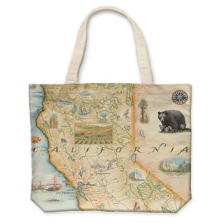 A California tote bag by Xplorer Maps
