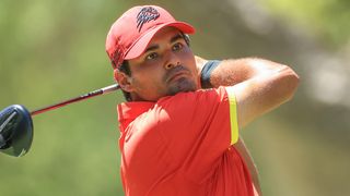 Eugenio Chacarra takes a shot during LIV Golf Andalucia