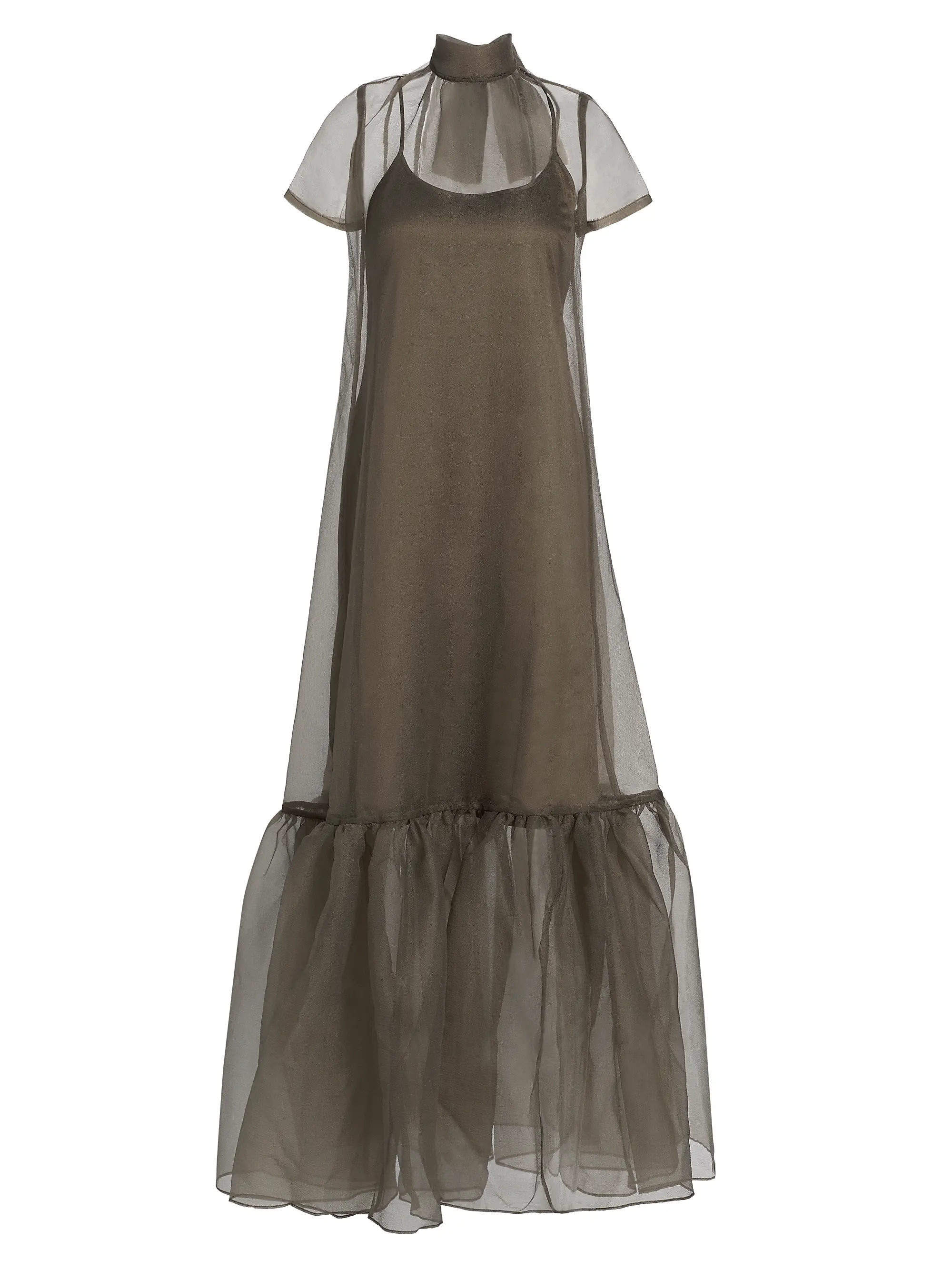 Calluna Sheer Organza Gown