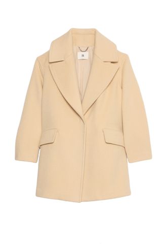 Double-Faced Wool-Blend Peacoat