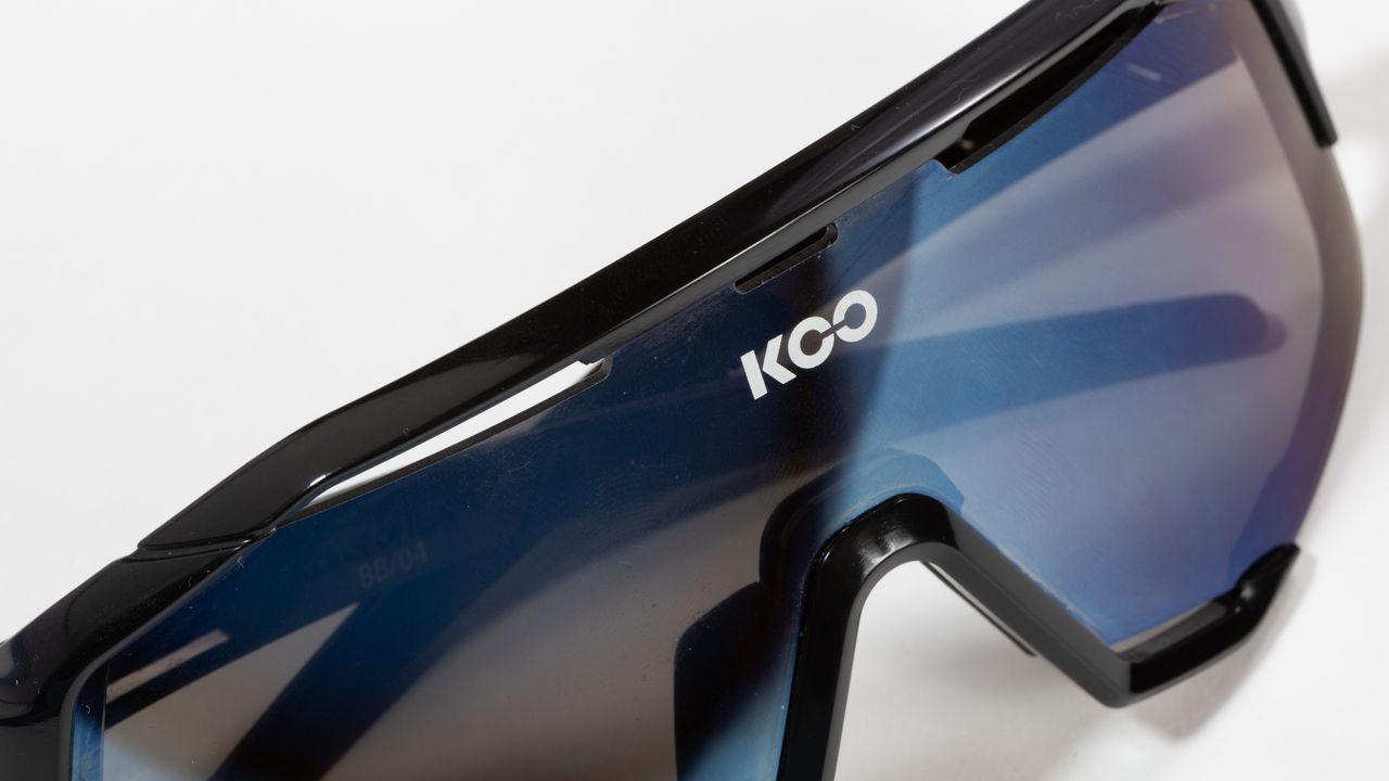 Koo Demos Cycling Sunglasses detail of top venting