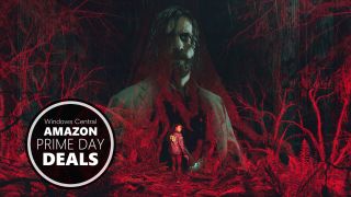 Alan Wake 2 key art with text reading "Windows Central Amazon Prime Day deals"