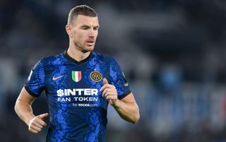 Inter Milan striker Edin Dzeko | Inter Milan v Juventus live stream