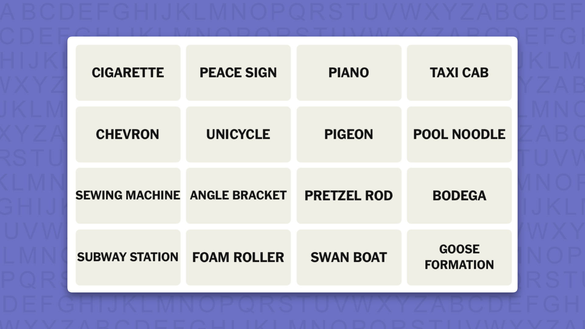 NYT Connections hints for game 1150 on a purple background