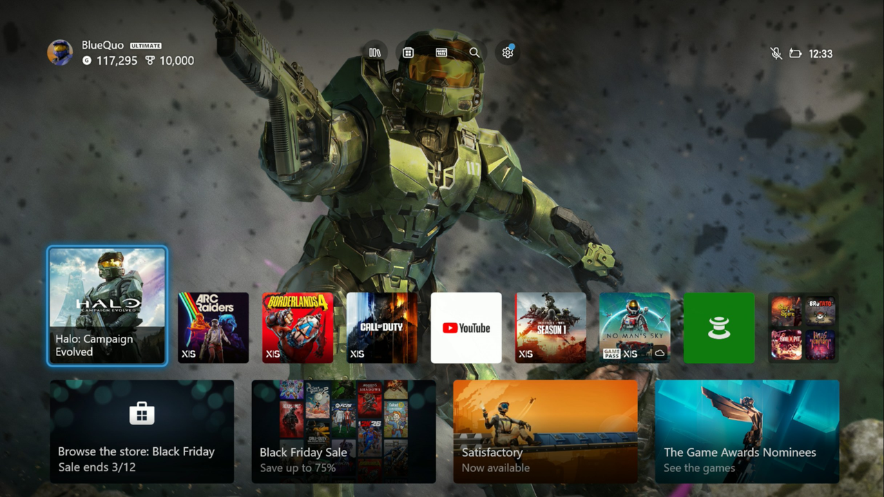 Screenshots of Xbox