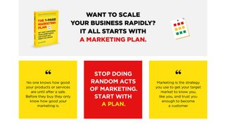 Information about the The 1-Page Marketing Plan book
