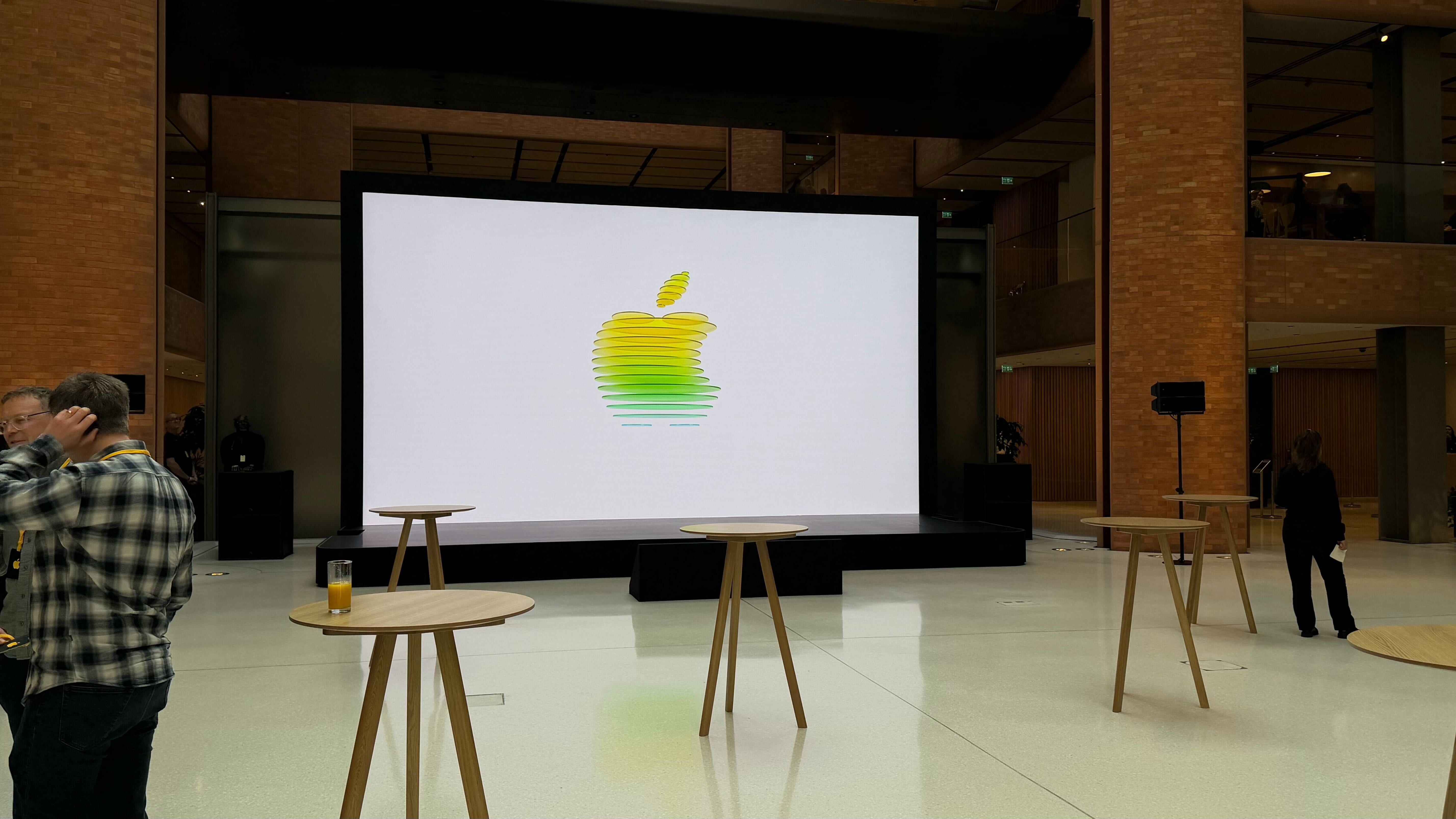 A photo inside an Apple event