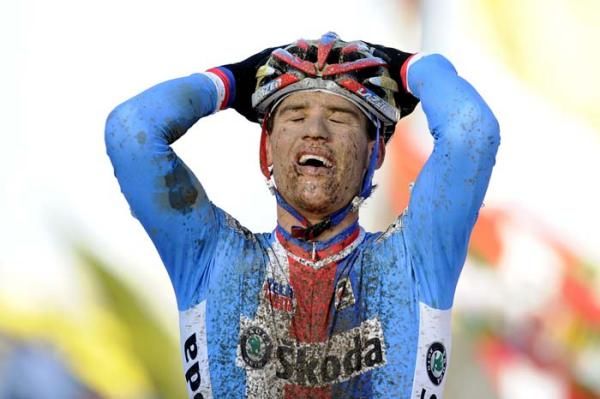 Zdenek Stybar was emotional after taking the world title in his home country.