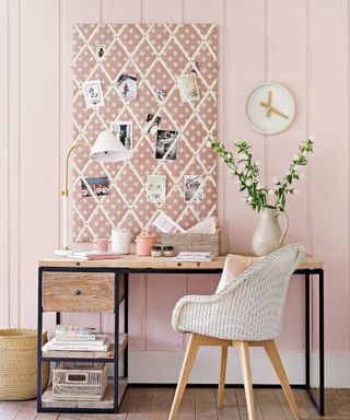 Home office ideas pink Dominic Blackmore