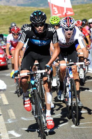 Chris Froome and Bradley Wiggins, Vuelta a Espana 2011, stage nine