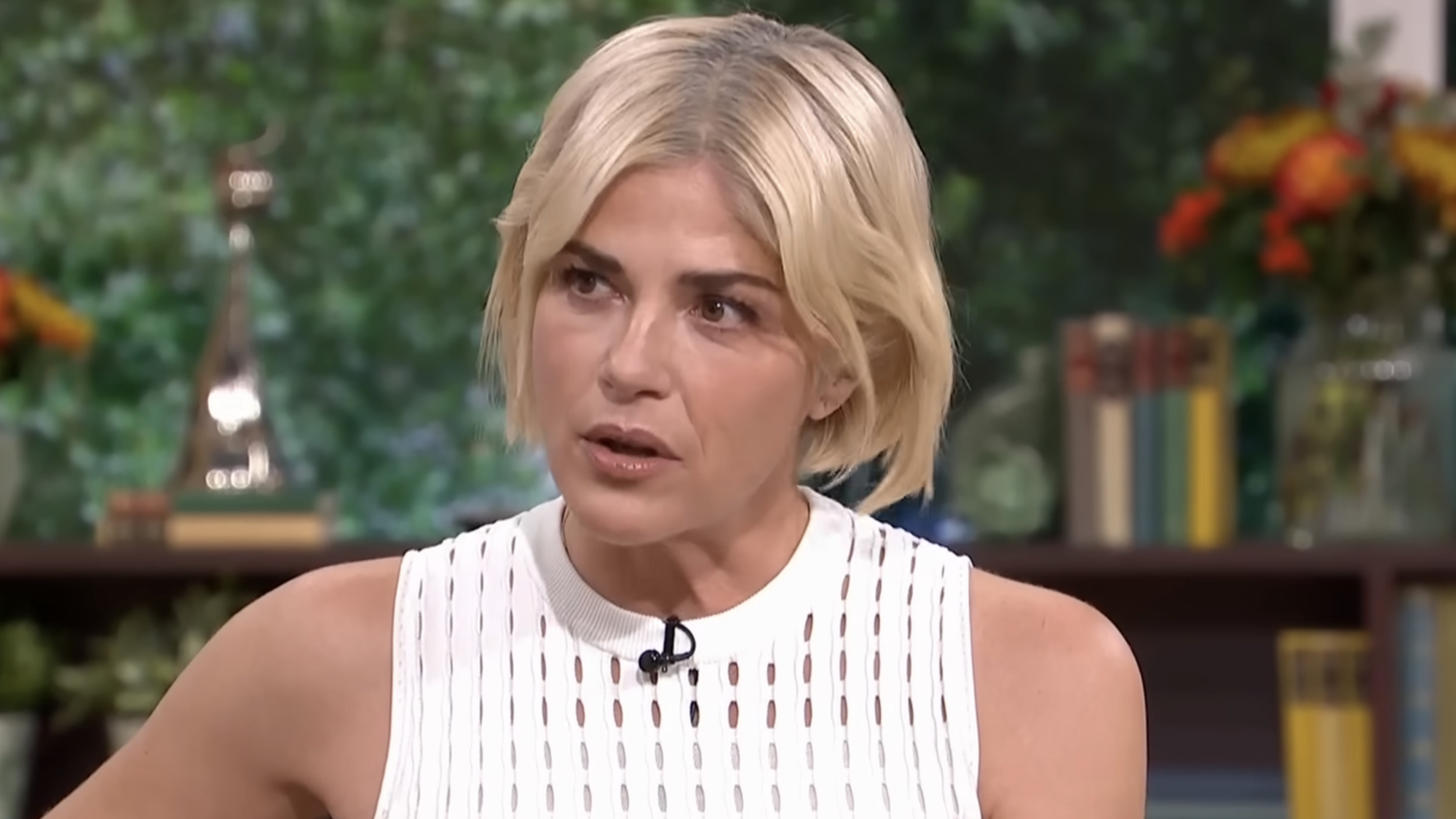 Selma Blair speaks about her struggles with multiple sclerosis during an interview on ITV's This Morning.