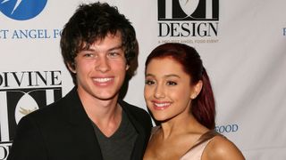 Graham Phillips and Ariana Grande arrive at Project Angel Food's 2011 Divine Design Gala at The Beverly Hilton hotel on December 7, 2011 in Beverly Hills, California.